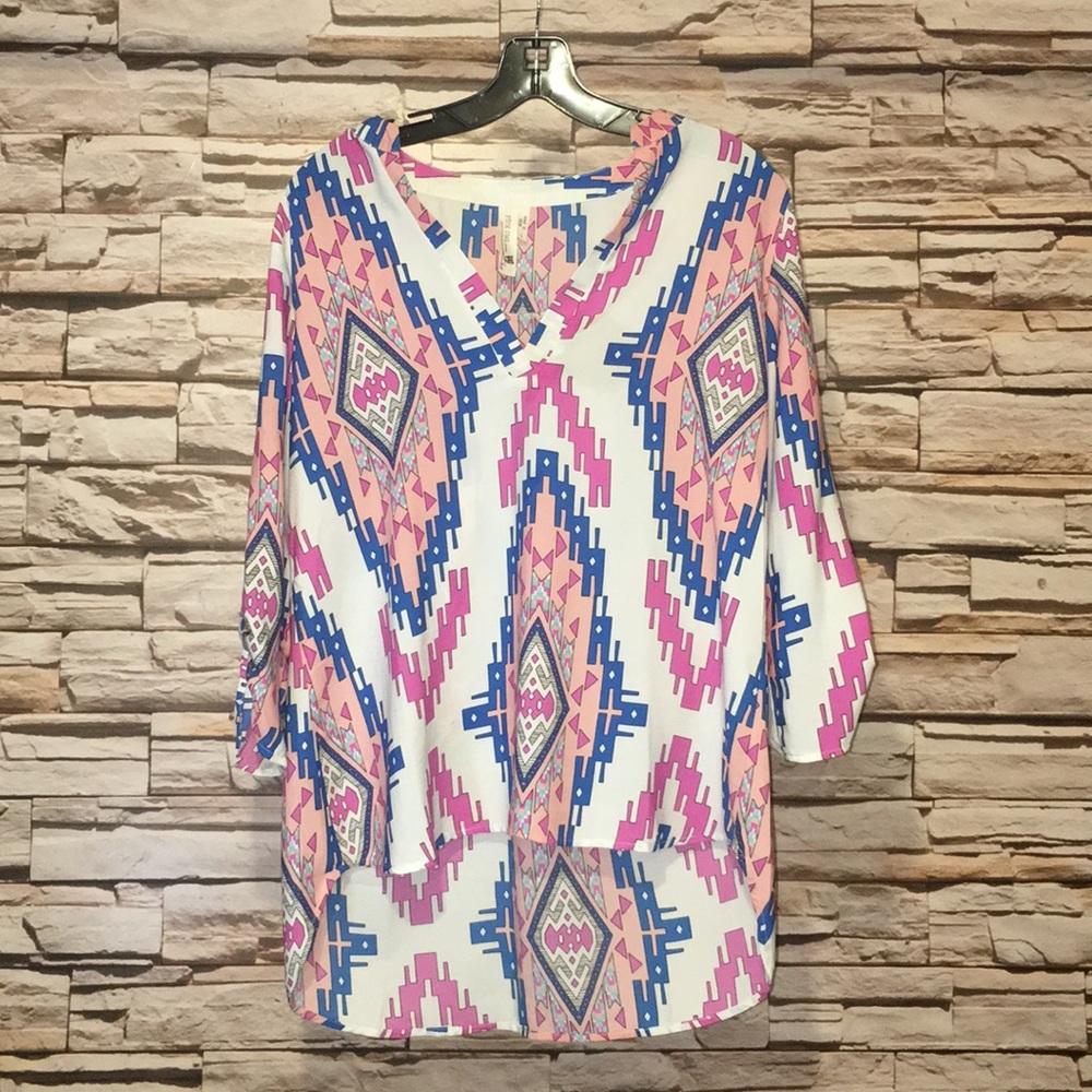 Pink Owl 100% Polyester top L exc condition